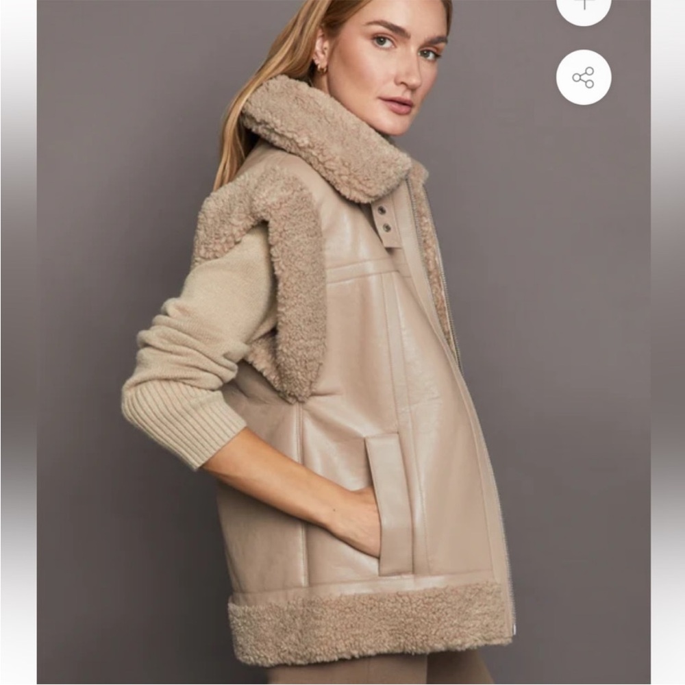 BRAND NEW WITH TAG APPARIS taupe vest. Size small